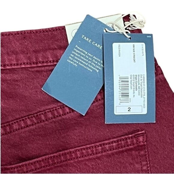 Universal Thread Women’s Vintage Stretch Vintage Straight Jeans, Size 2/26R, NWT - Picture 7 of 10